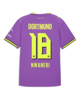 Borussia Dortmund Ethan Nwaneri #18 Maglia Gara Terza Repliche 2026-27 Maniche Corte Borussia Dortmund Ethan Nwaneri #18 Maglia Gara Terza Repliche 2026-27 Maniche Corte
